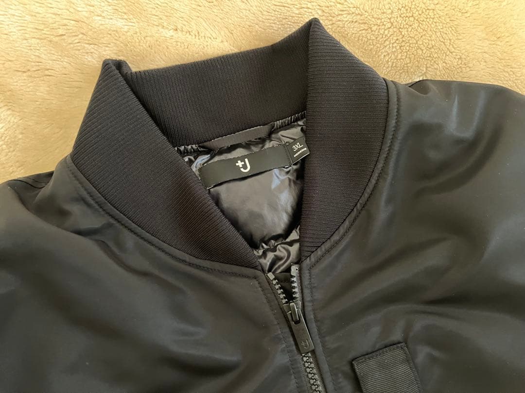 UNIQLO +J ダウン MA-1ブルゾン 3XL ブラック ジルサンダー