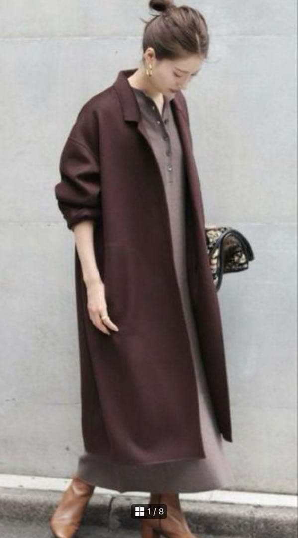 プラージュ plage ブラウン　ハミルトン テーラード　コート　38