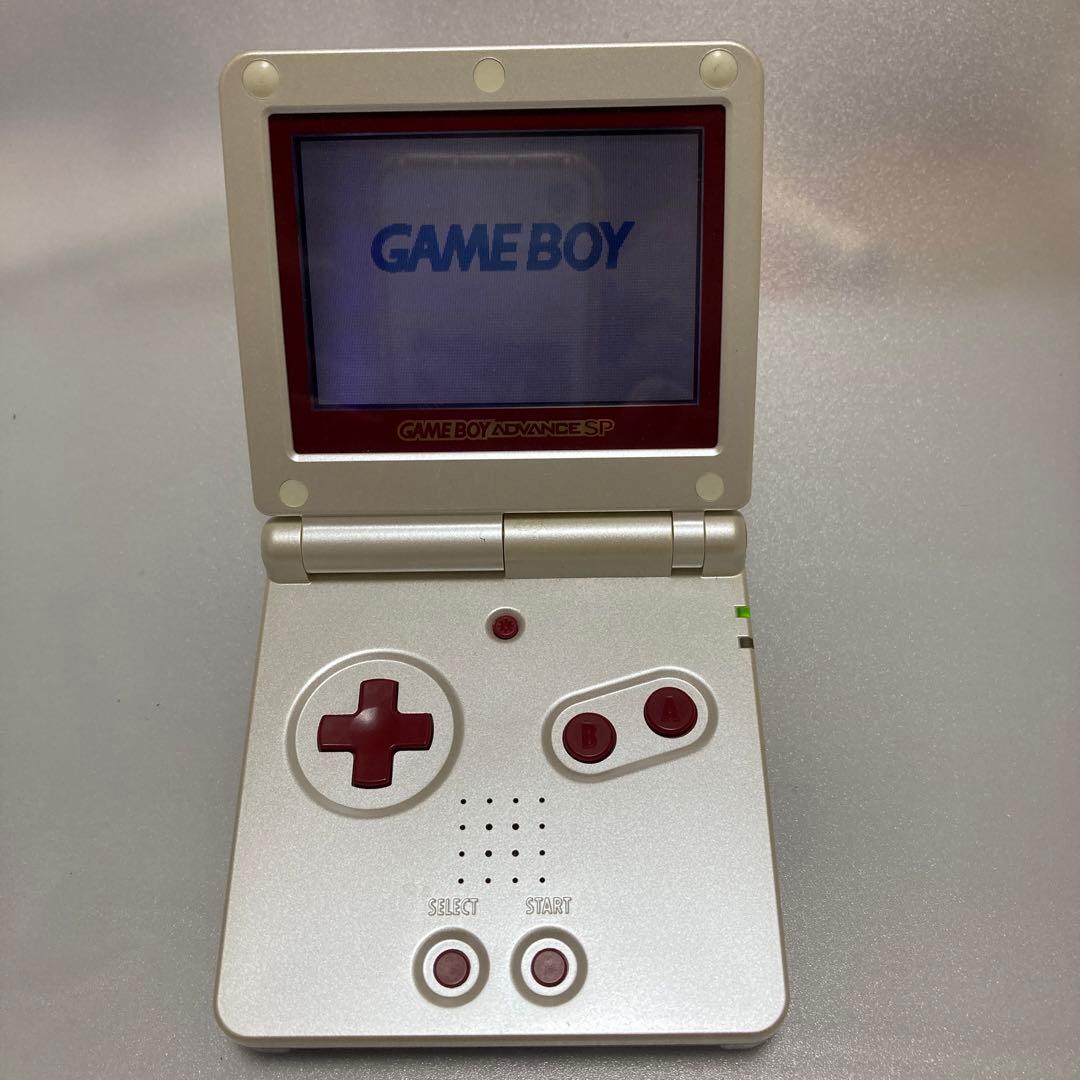 GBA SP ファミコンカラー本体＋箱、説明書付/動作確認済