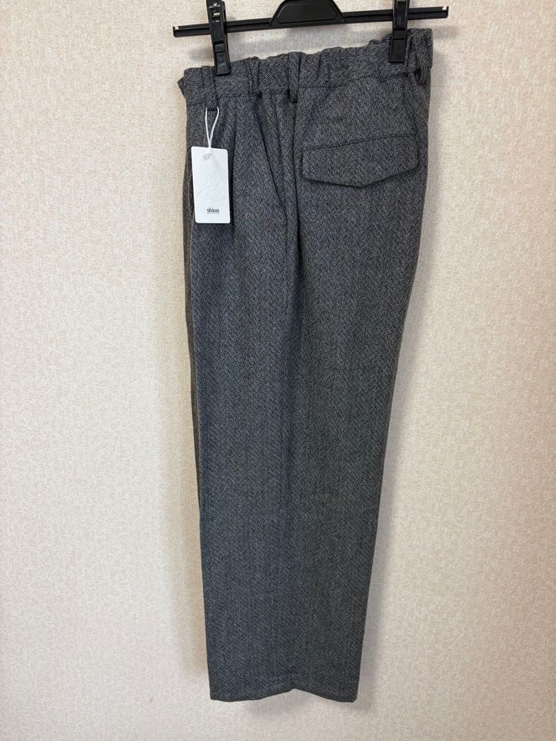 shiun TWEED STRAIGHT TROUSERS Sサイズ