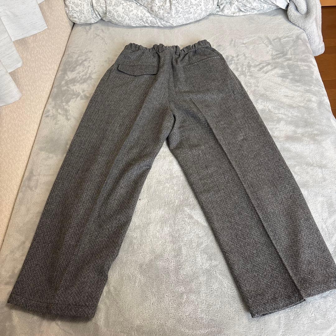 shiun TWEED STRAIGHT TROUSERS Sサイズ