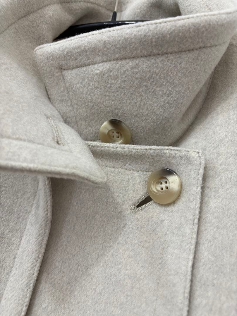 エンフォルド　ソフトリバーケープコート　アイボリー　オーバーサイズ　36