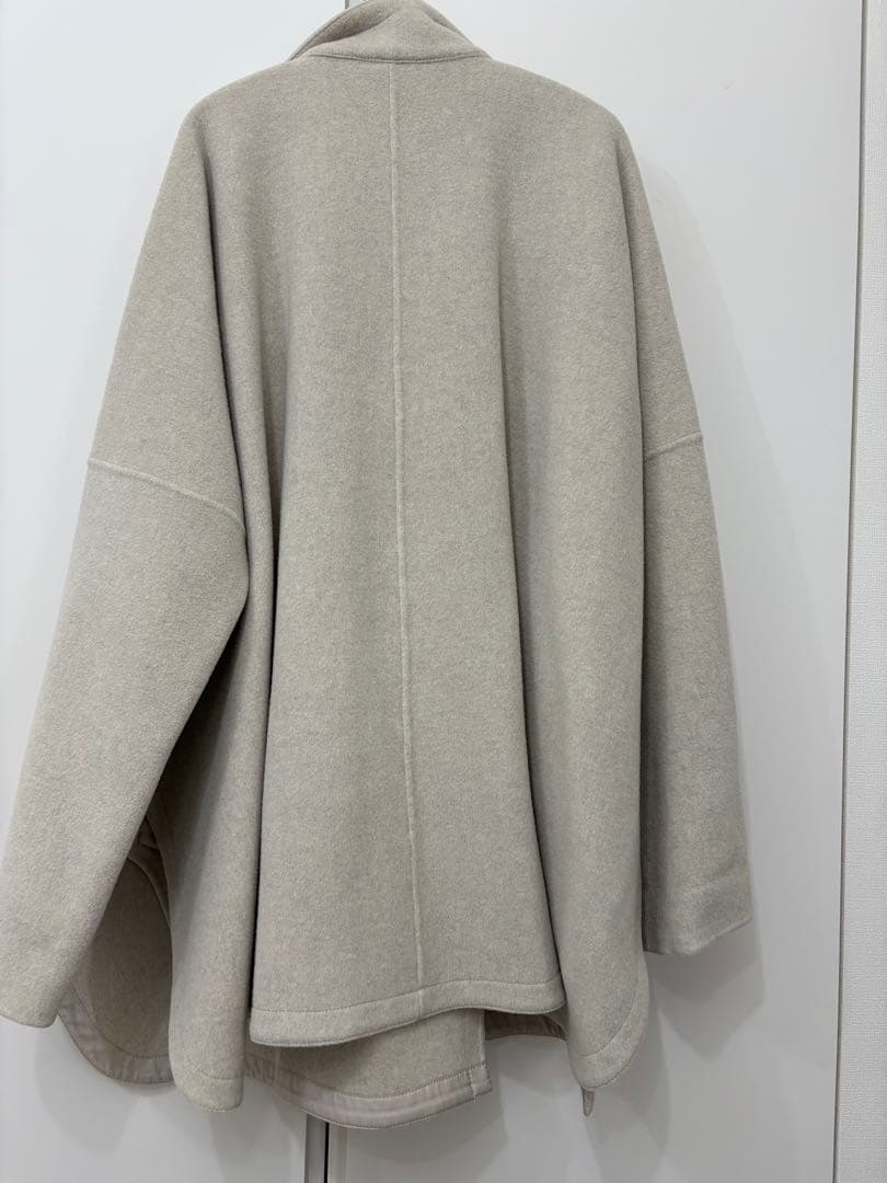 エンフォルド　ソフトリバーケープコート　アイボリー　オーバーサイズ　36