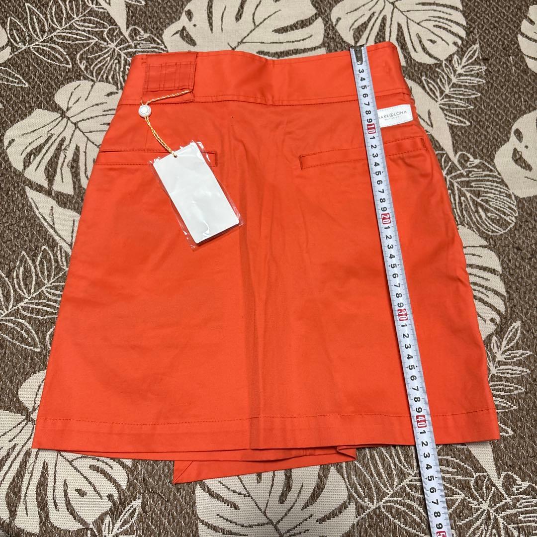 MARK&LONA(マーク&ロナ)ベルト付きストレッチキュロットスカート　新品