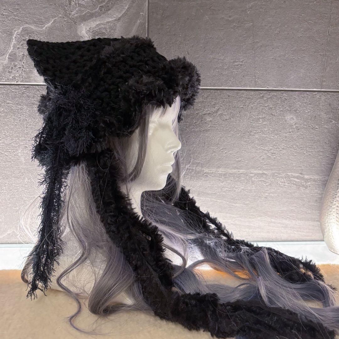 もぐ ※プロフィール読んでください！様オーダー　猫耳ニット帽