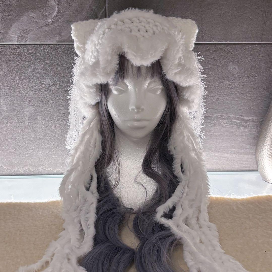 もぐ ※プロフィール読んでください！様オーダー　猫耳ニット帽