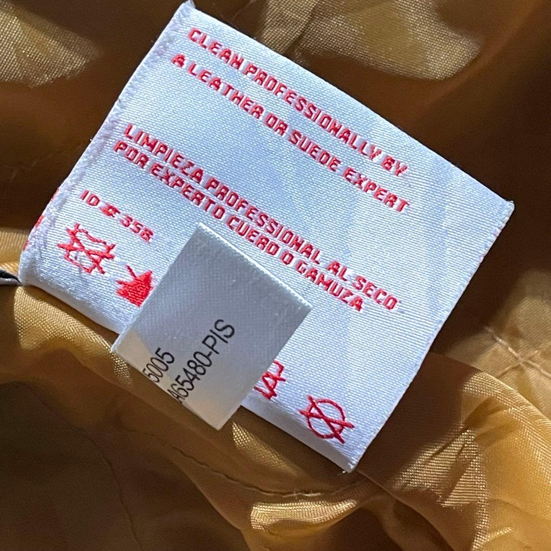 NFL　Steelers　スウェードレザースタジャン　ロゴ刺繍　サイズL