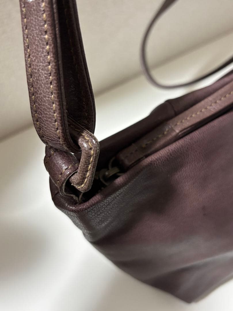 も*も様 genten ゴートベーシック　ミニショルダー　グレーブラウン