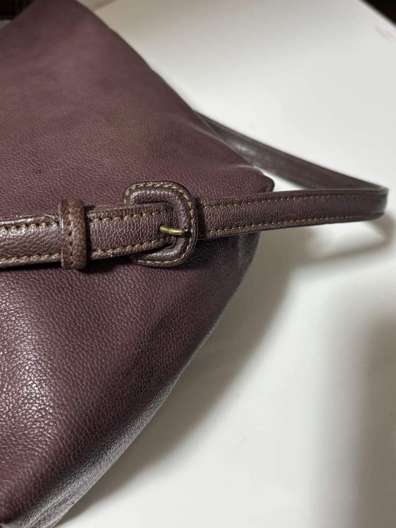 も*も様 genten ゴートベーシック　ミニショルダー　グレーブラウン