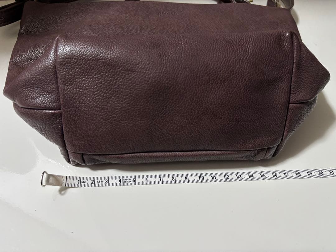 も*も様 genten ゴートベーシック　ミニショルダー　グレーブラウン