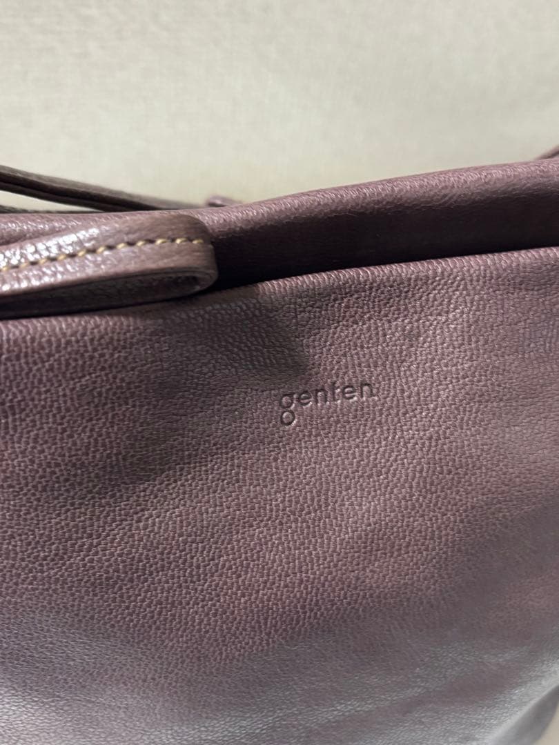 も*も様 genten ゴートベーシック　ミニショルダー　グレーブラウン