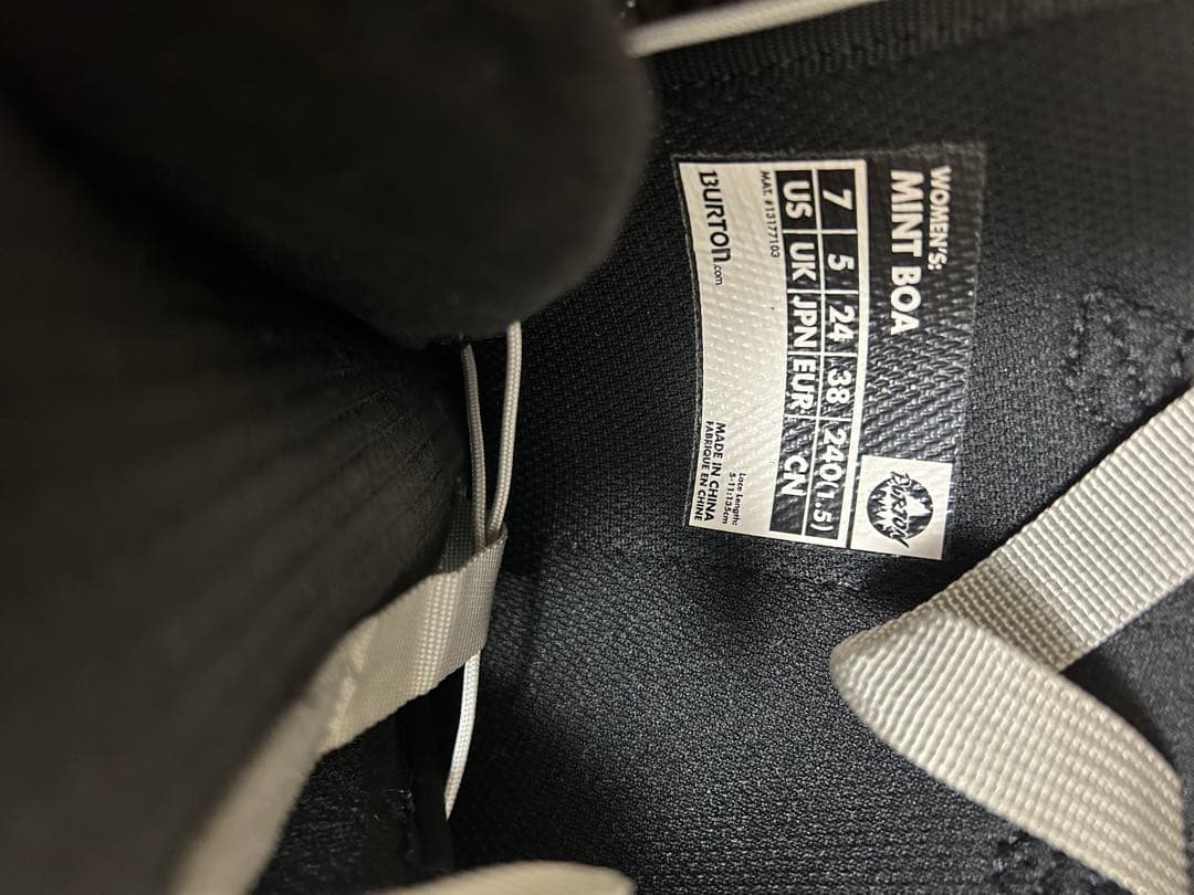 Burton バートン MINT BOA スノーボードブーツ 7 24㎝