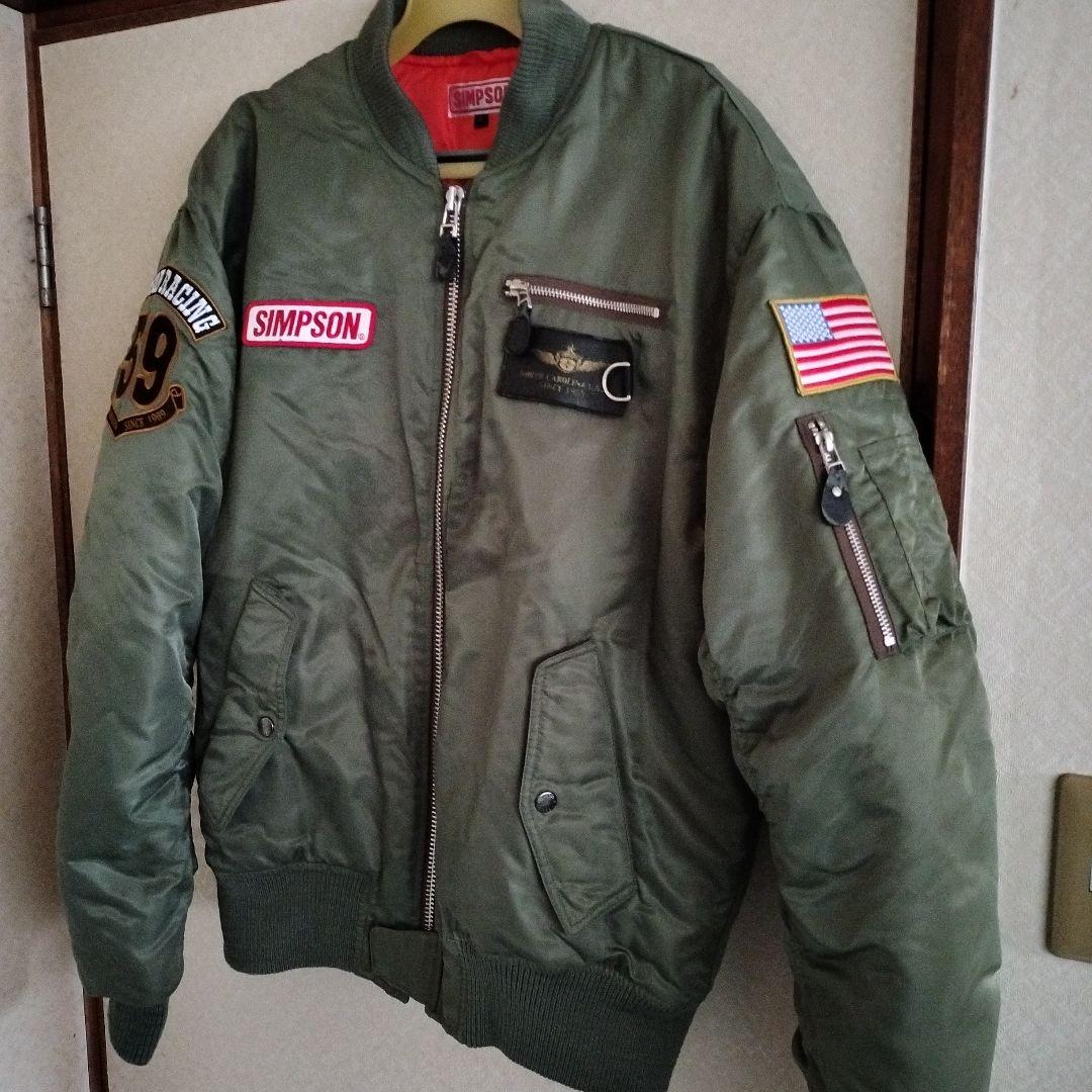 SIMPSON オリーブグリーン ボンバージャケット