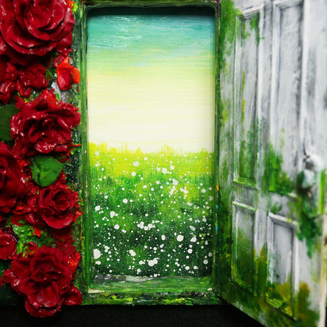 油絵 油彩 油彩画 絵画 絵【扉の先】