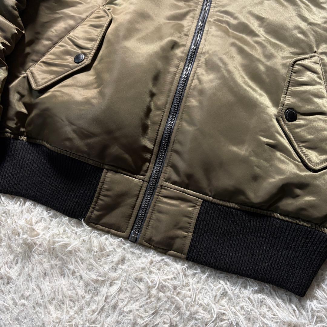 未使用/希少タグ付■VAN JACKET MA-1 アーチロゴ　カーキ　L