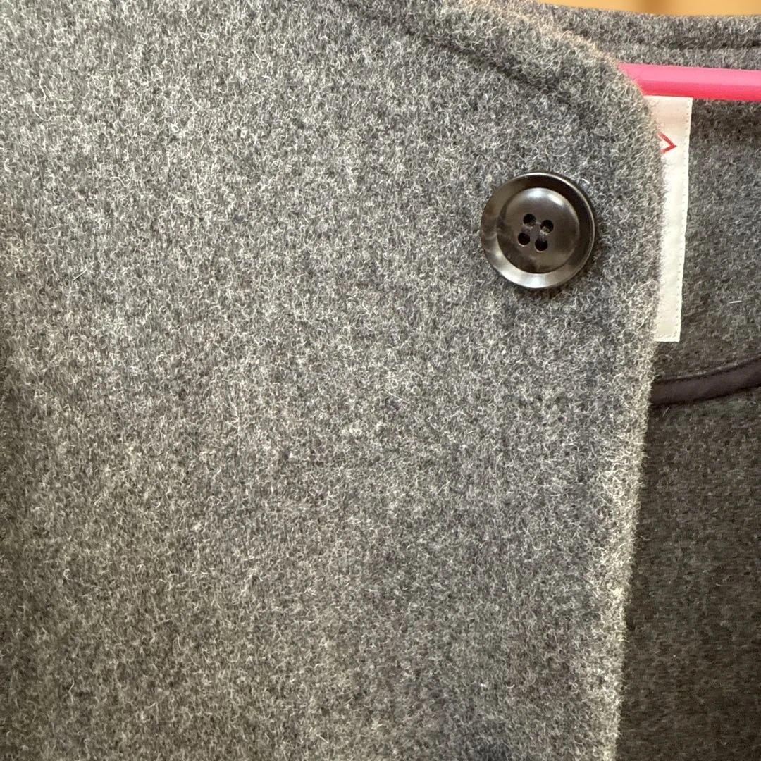 DANTON/ダントン　ウールカラーレスジャケット36