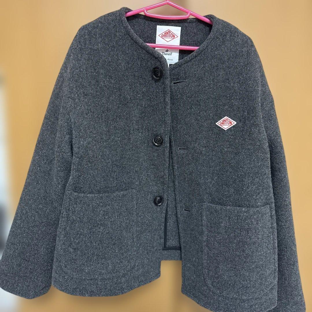 DANTON/ダントン　ウールカラーレスジャケット36