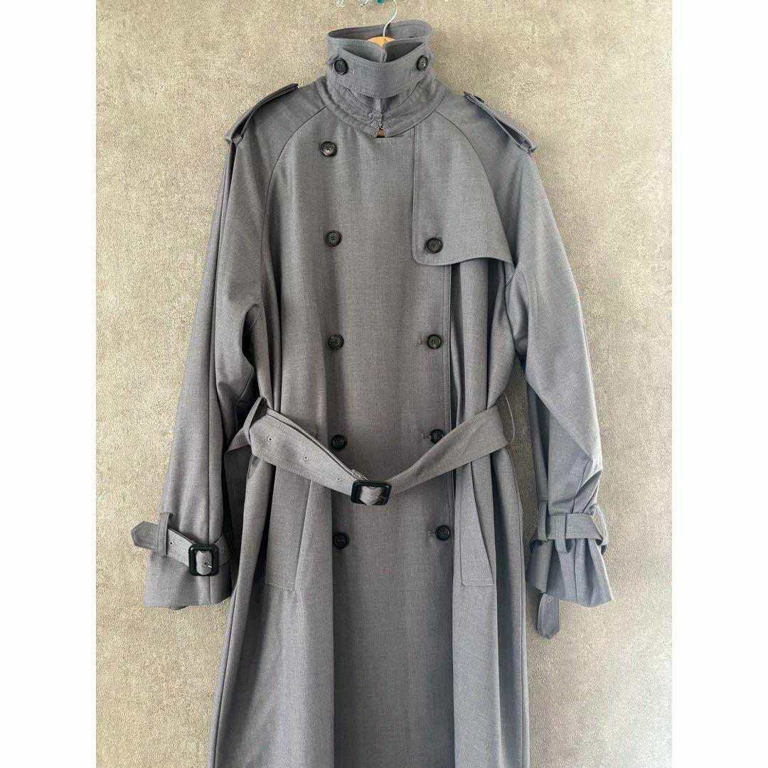 Loungedress　ラウンジドレス トレンチコート　ロング丈　グレー　F