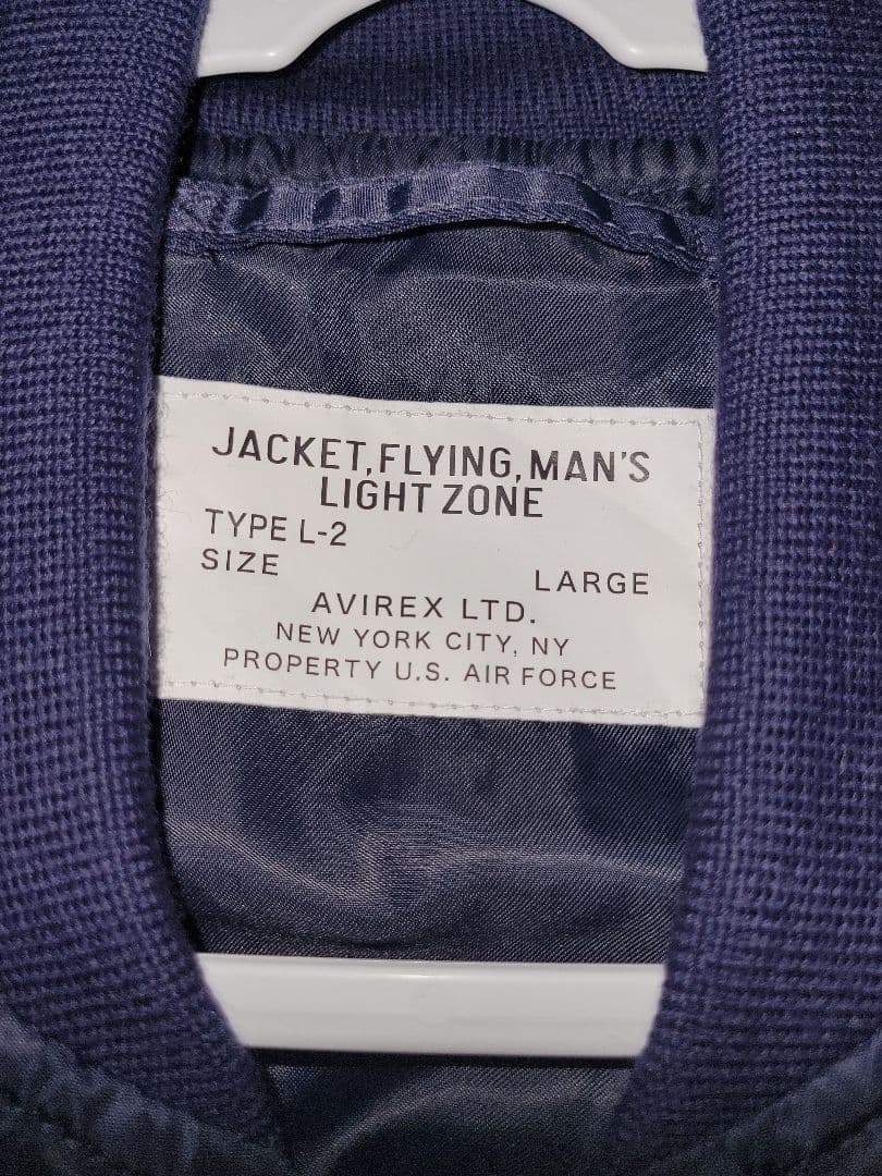 AVIREX フライトジャケット L-2A オリジナルカスタム ネイビー