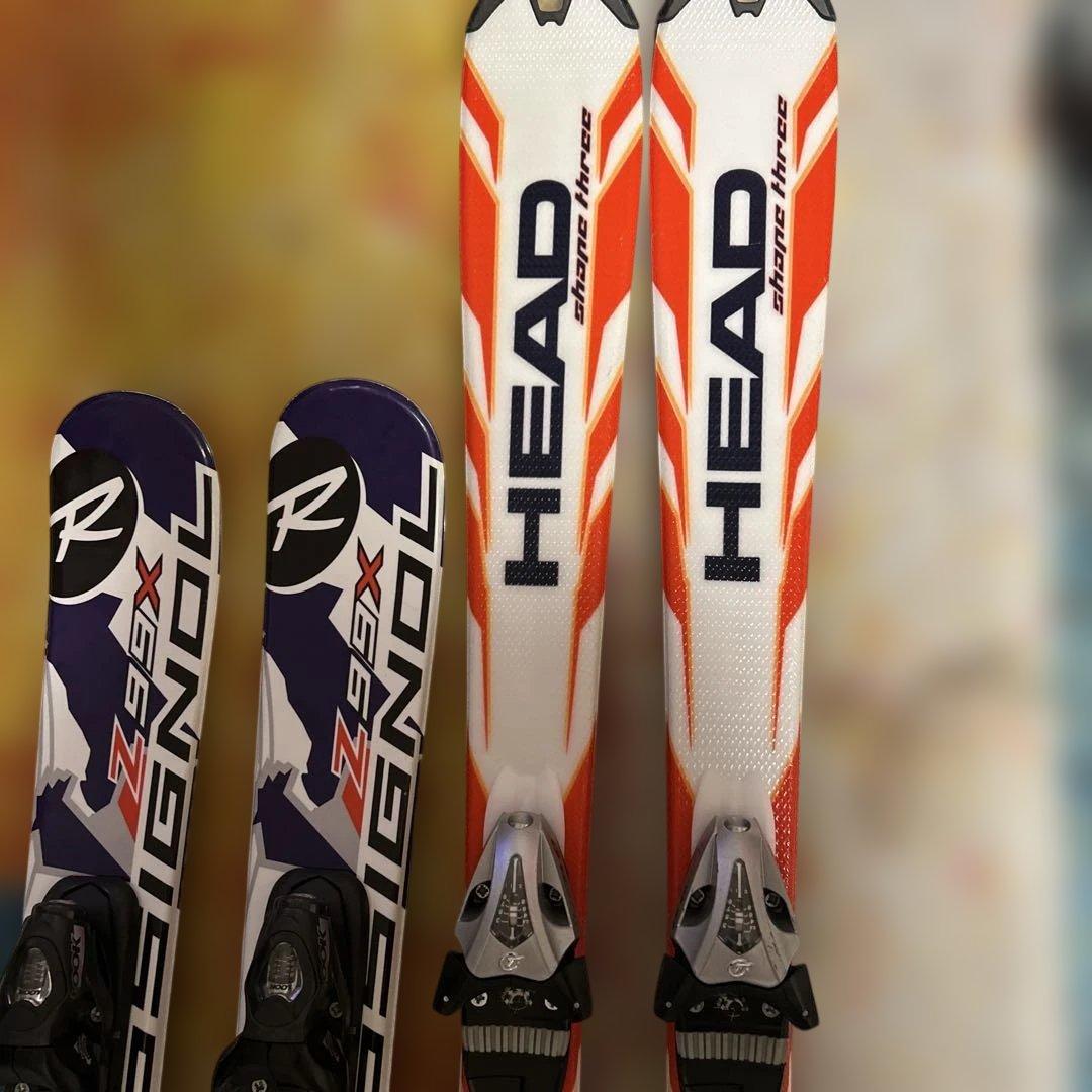 ショートスキー板、ロシニョール、ヘッド、セット。