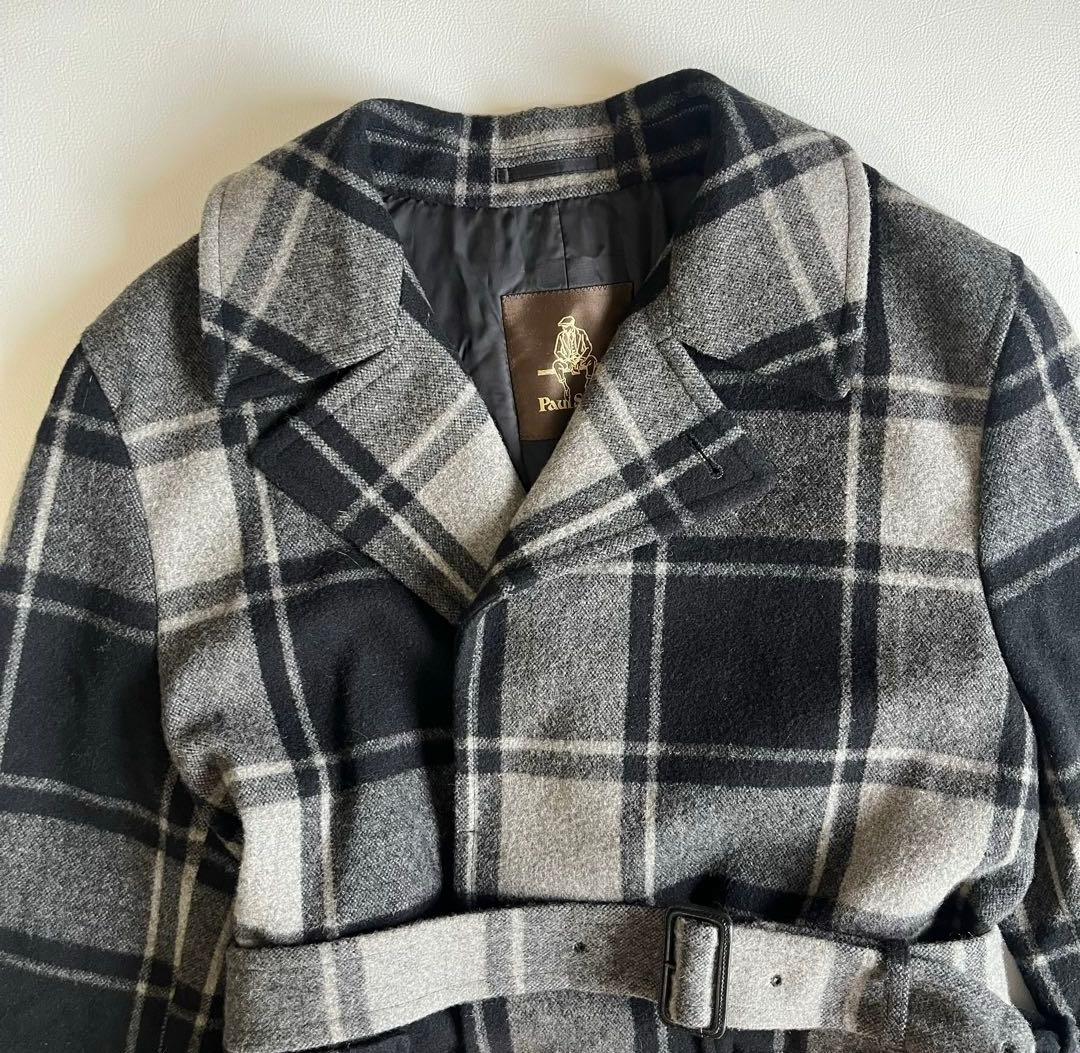 23AW　ポールスチュアート　ブロックチェックコート　80周年記念　定価17万