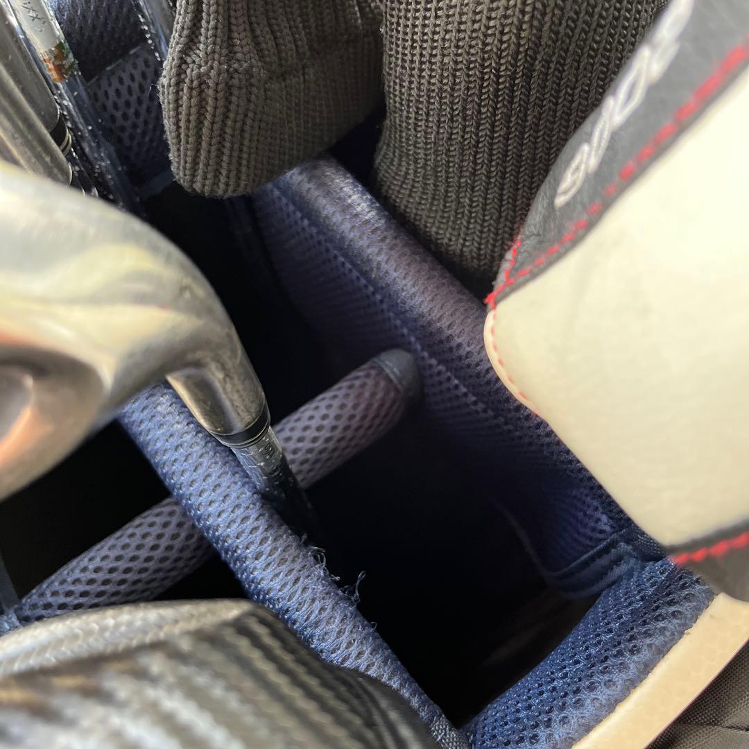 XXIO ゴルフバッグ・キャディバッグ ホワイト/ブルー　クラブセット