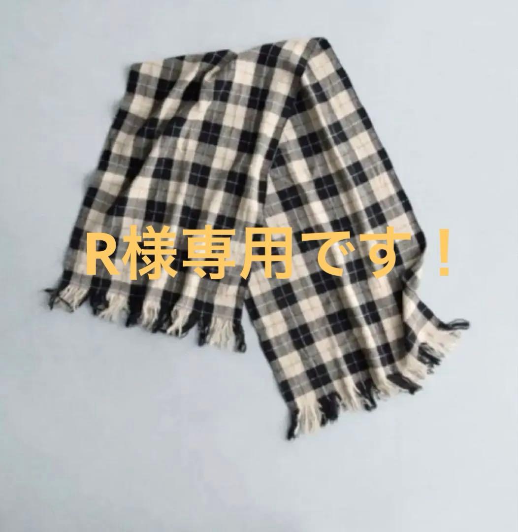 オールドマンズテーラー・ CHECK MUFFLER・BLACK WALLACE