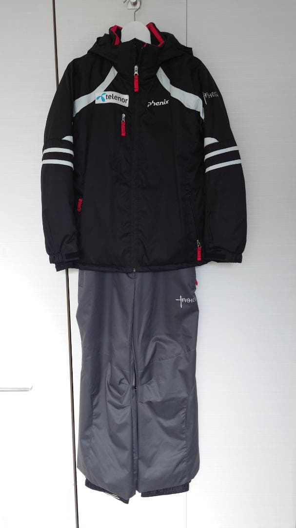 phenix ノルウェーチームレプリカ スキーウェア 子ども用 黒/グレー