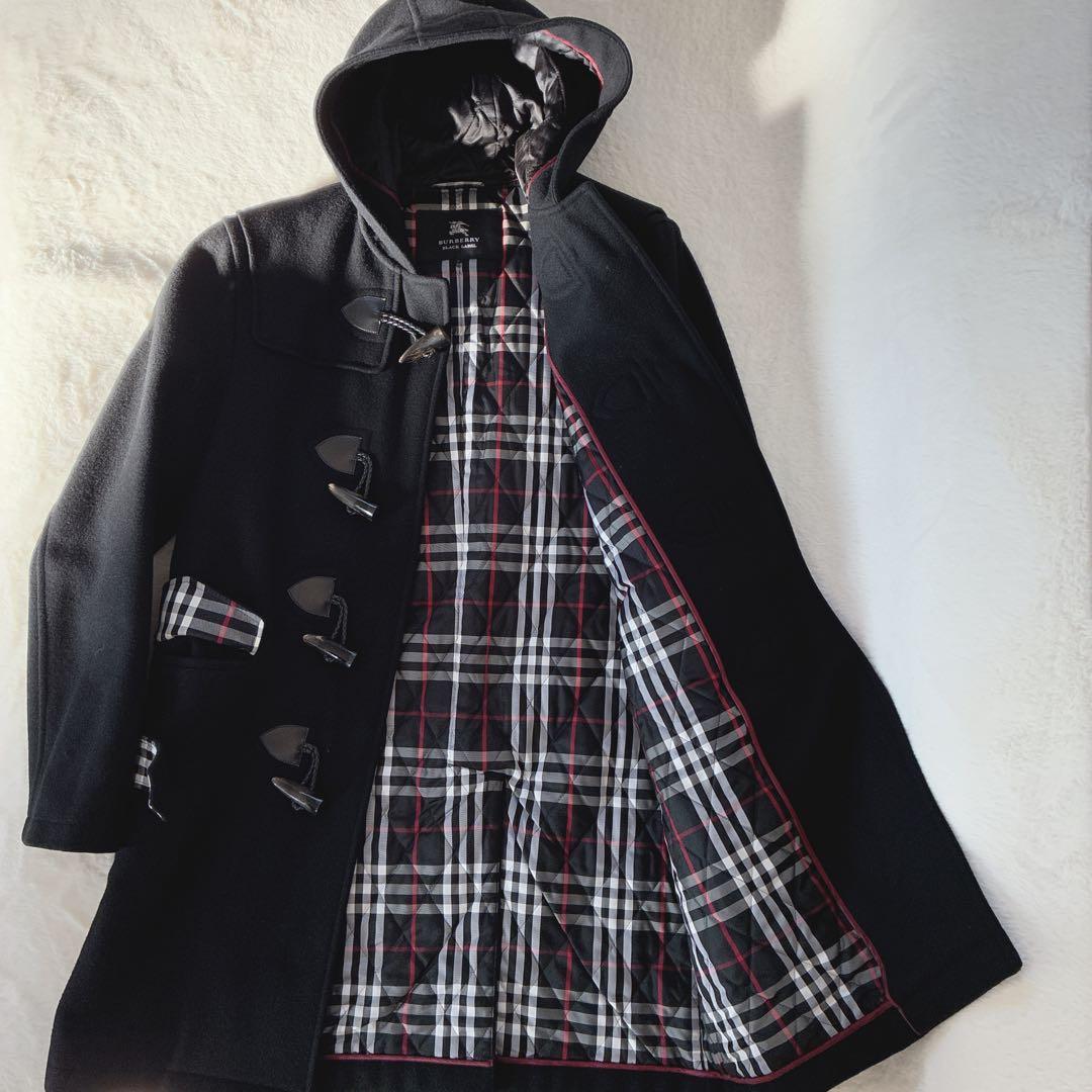 Burberry Black Label ダッフル L カシミヤ混 ノバチェック