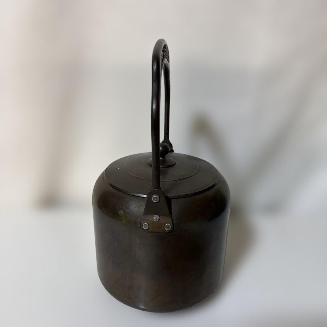 T*ý様 レトロ アンティーク 銅製やかん ヤカン 山西造船鉄工所 ずっしり重い