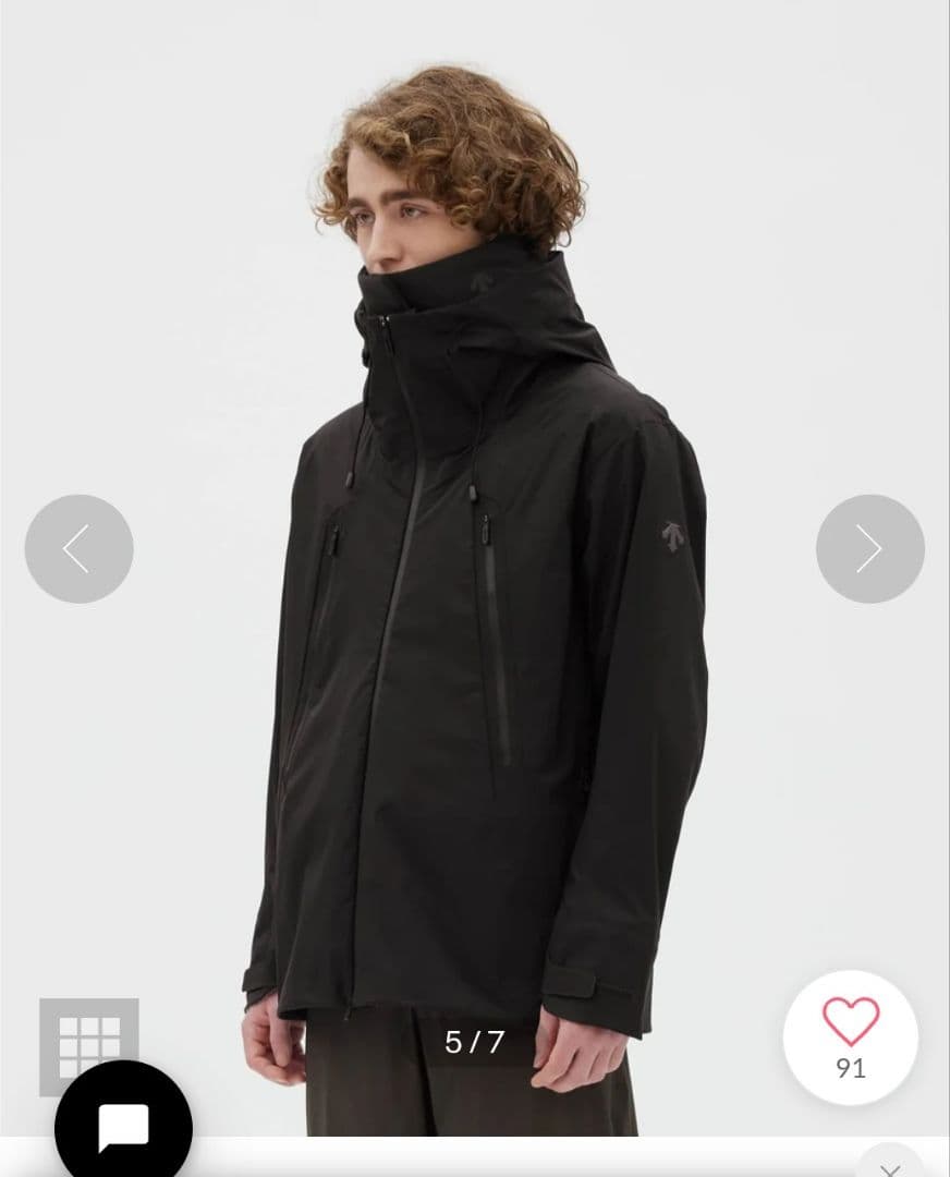 DESCENTE ALLTERRAIN フィットマフラー BK