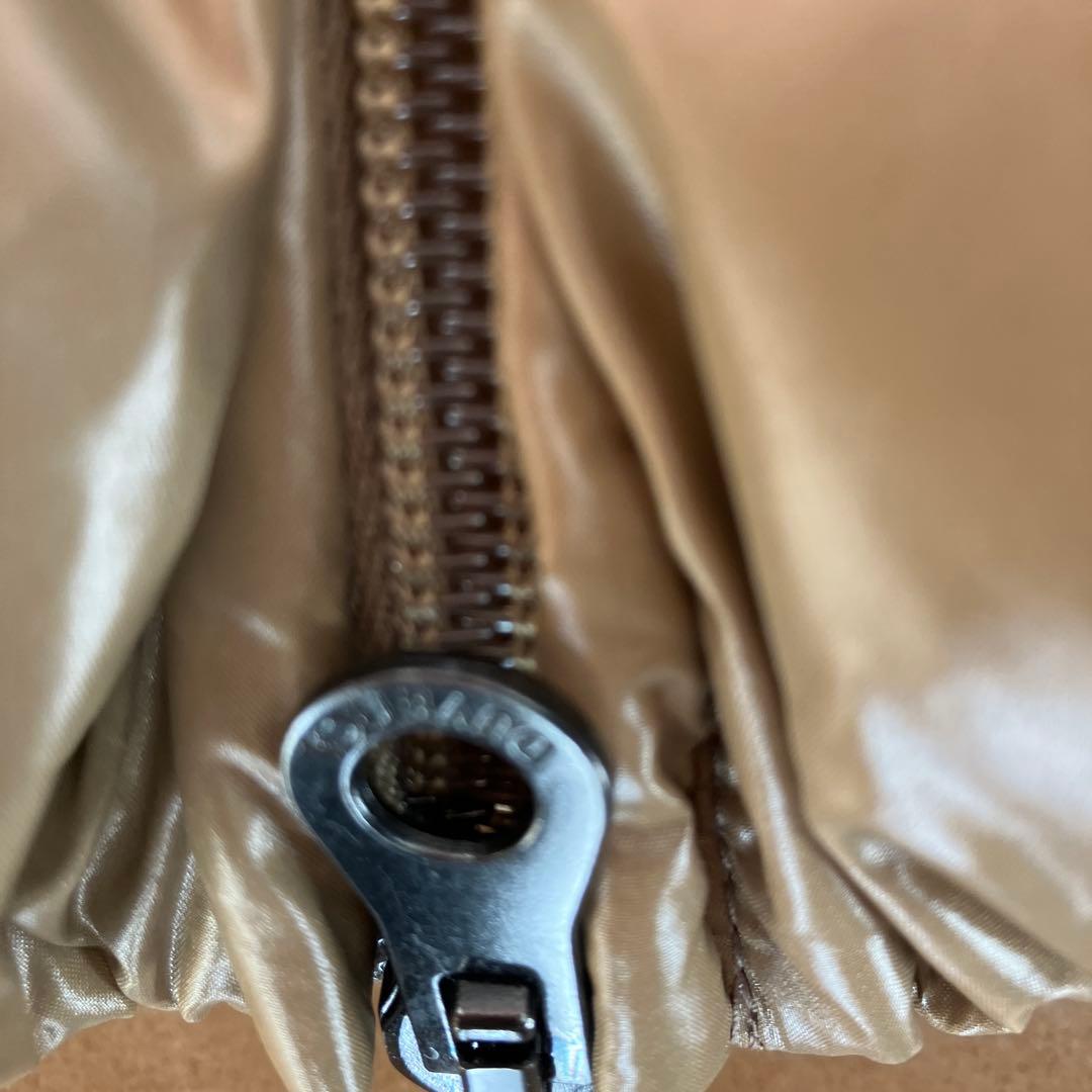 美品デュベチカファーフード付き ベージュ ダウンベスト 44