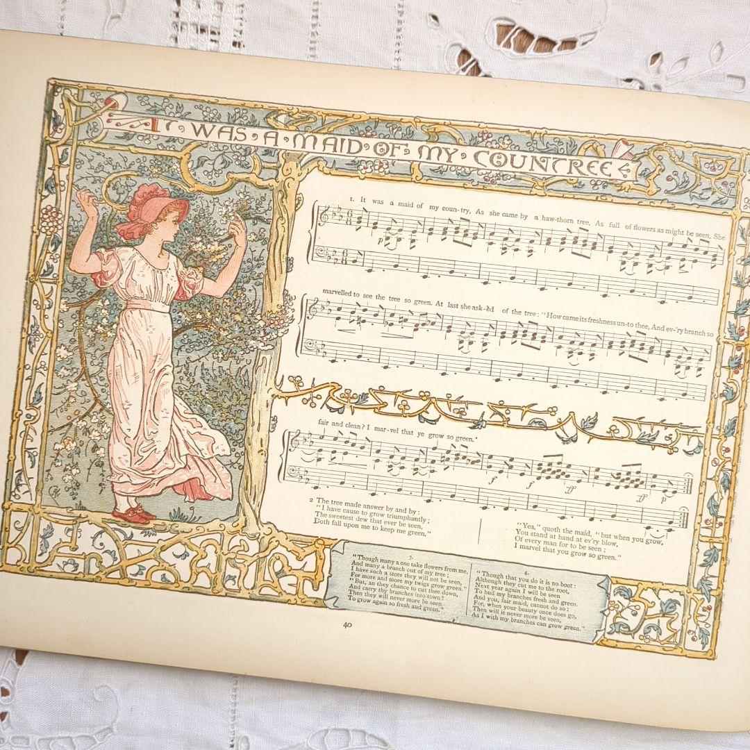 超稀少1890アンティーク絵本 洋書 児童書 ヴィクトリアン ウォルタークレイン