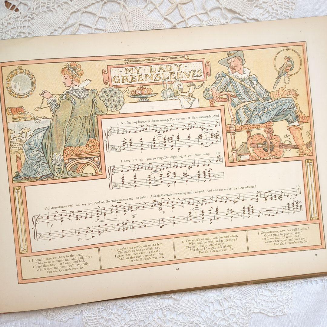 超稀少1890アンティーク絵本 洋書 児童書 ヴィクトリアン ウォルタークレイン