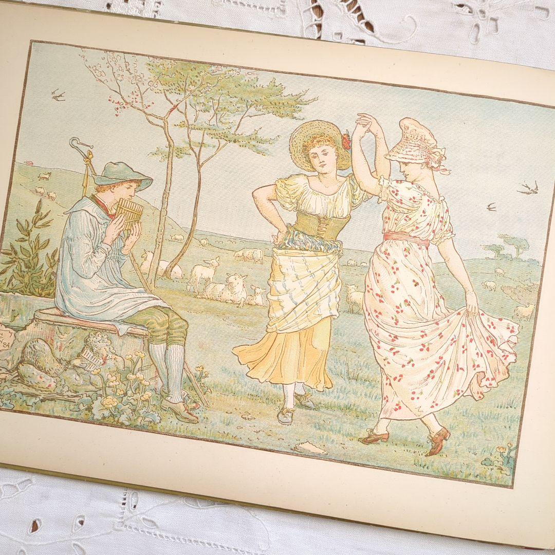 超稀少1890アンティーク絵本 洋書 児童書 ヴィクトリアン ウォルタークレイン