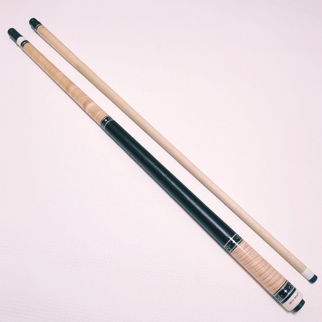 ★美品★アーチベンツ★カーリーメイプル虎目ストレート★本革巻き