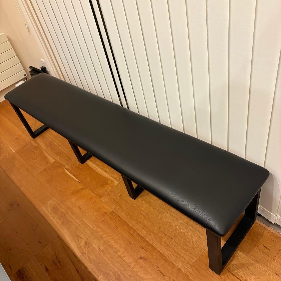 ダイニングベンチ 3人掛け　幅180 合皮 リビングベンチ PVC 木製