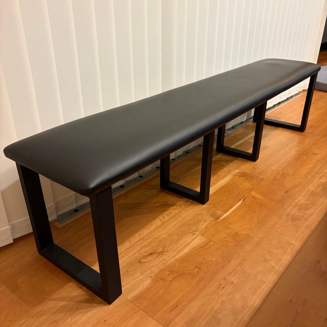 ダイニングベンチ 3人掛け　幅180 合皮 リビングベンチ PVC 木製