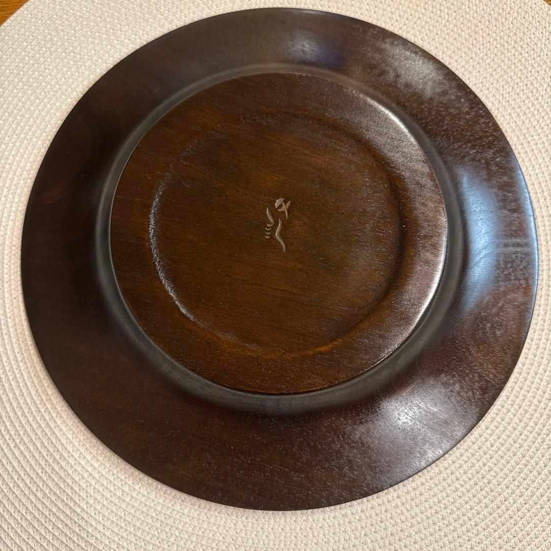 川添日記　皿　山ぶとう柄