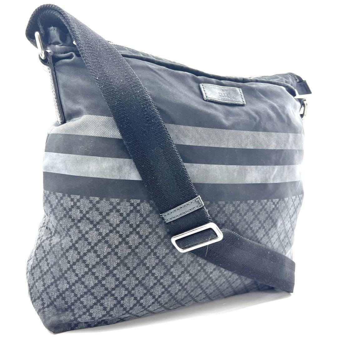 GUCCI　ディアマンテ　シェリーライン　サコッシュ　ショルダーバック　ナイロン