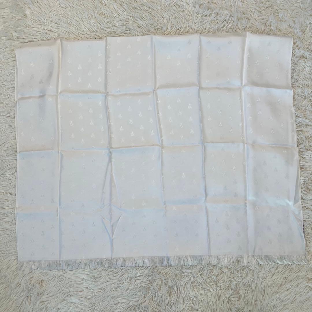 【未使用品】エルメス ストール シルク100% 白 ハチ 希少