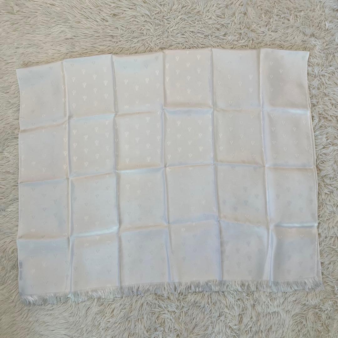 【未使用品】エルメス ストール シルク100% 白 ハチ 希少