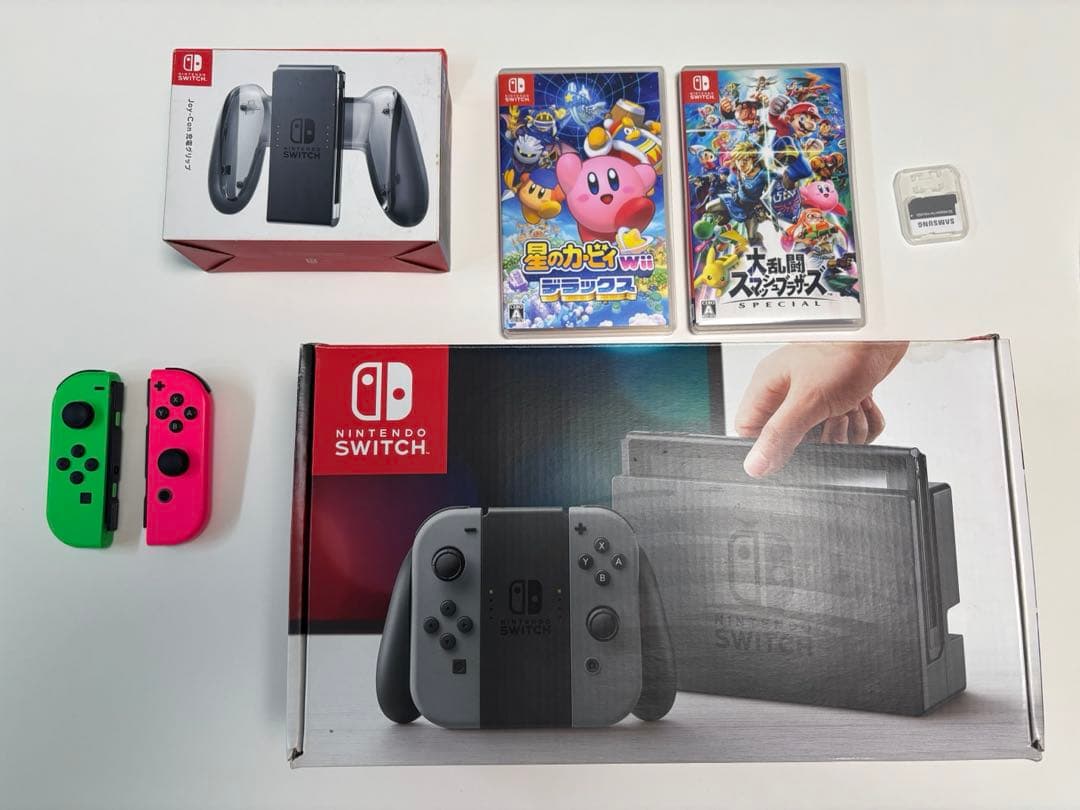 Nintendo Switch本体画面シート付き&ソフトセット