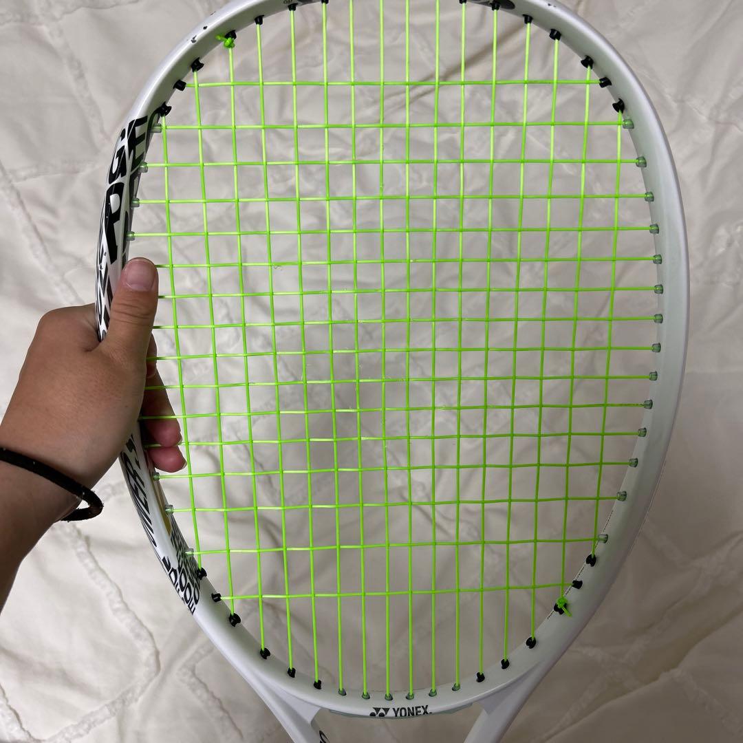 YONEX 軟式テニスラケット ホワイト/グリーン