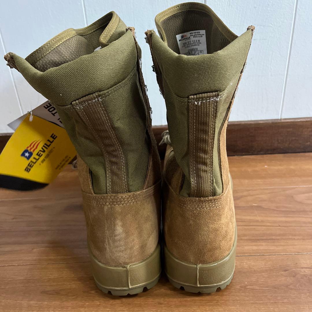 タグ付き　未使用品　米軍　実物　BELLEVILLE US 12W 30cm