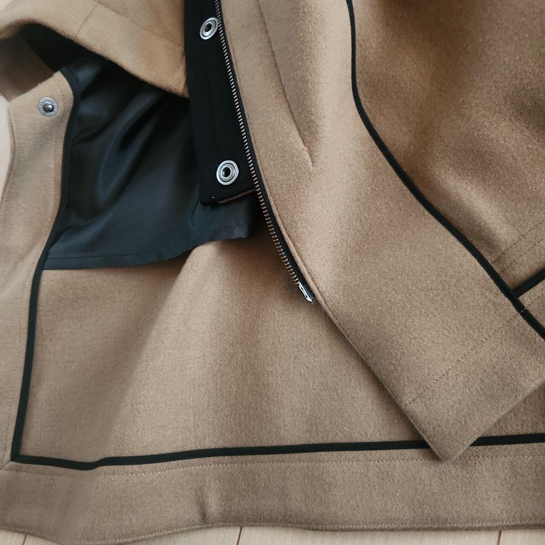 Noble N.Jam ハンティングコート　ケープ　ポンチョ　モカ系　日本製