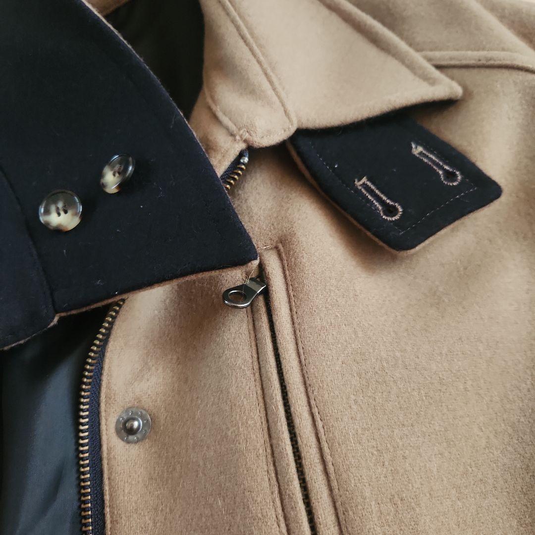 Noble N.Jam ハンティングコート　ケープ　ポンチョ　モカ系　日本製