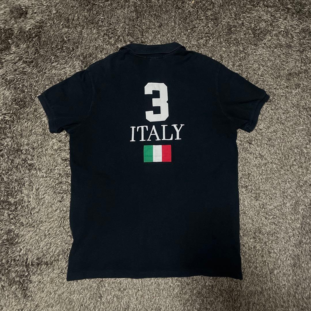 ポロバイラルフローレン 半袖 ポロシャツ イタリア 刺繍ロゴ ビッグポニー LL