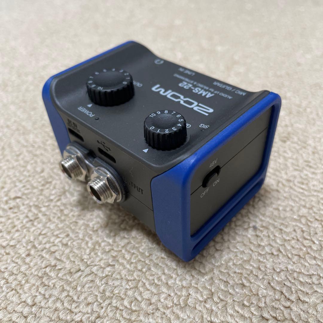 ZOOM AMS-22 本体とボックス オーディオインターフェース