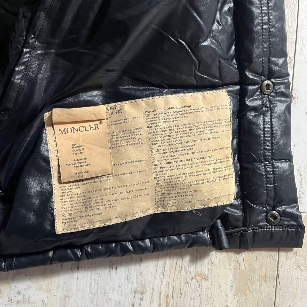 MONCLER モンクレール フランス製 青タグ ダウン ベスト ダークネイビー
